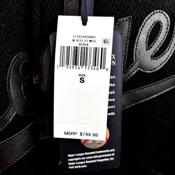 NWT Polo Ralph Lauren Dodgers Limited Ed. Black Wool/Leather Jacket SMALL - Picture 8 of 16